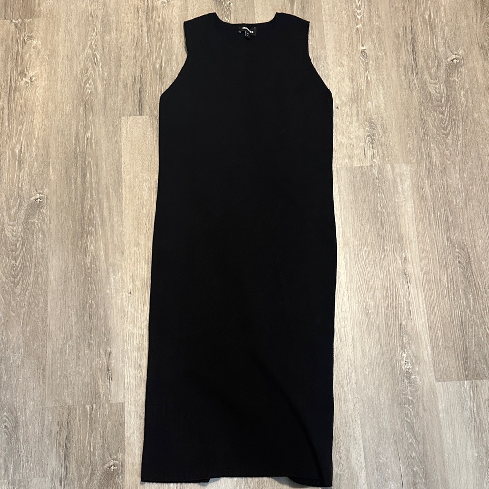 Express Classic Black Midi Sweater Dress